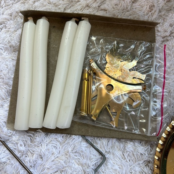 New in box Vintage Swedish Angel Party Chimes Christmas Decor Kitschy Gold MCM - Picture 6 of 11